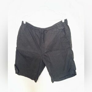 H&M Black Athletic Shorts with Elastic Waistband and Minimal Design